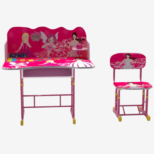 2 PCS Kids Table & Chairs Set Children Activity Play Study Desk Work Learning