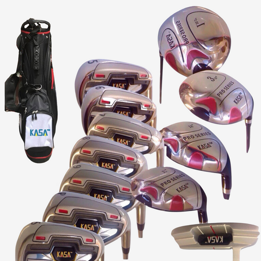 KASA PRO CLUB USA 12PC MEN'S RH GRAPHITE GOLF SET W/BAG PUTTER PREMIUM VALUE SET