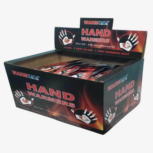 25 Pairs 50 KASA Hand Warmers Pack | 10 Hrs | Safe| Natural | Odorless Warmer