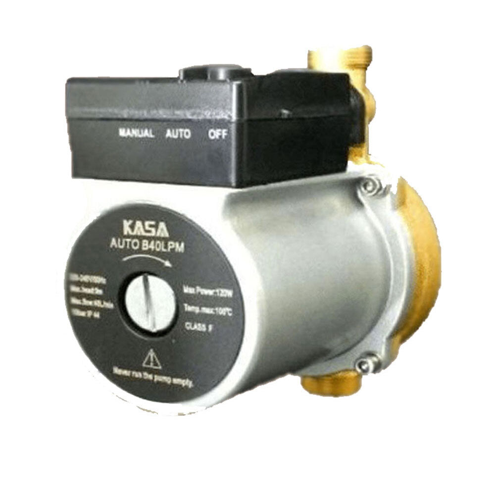 KASA Auto Brass Hotwater Heater Booster Pump Steel Gravity Fed System Caravans