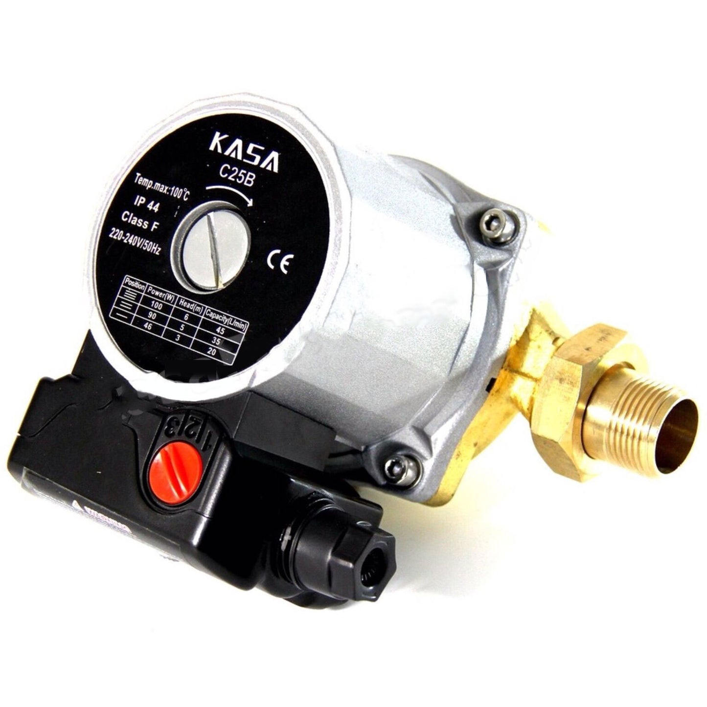 KASA Hot Water Circulation Pump 3 Speed Brass Solar Replaces Grundfos Circulating