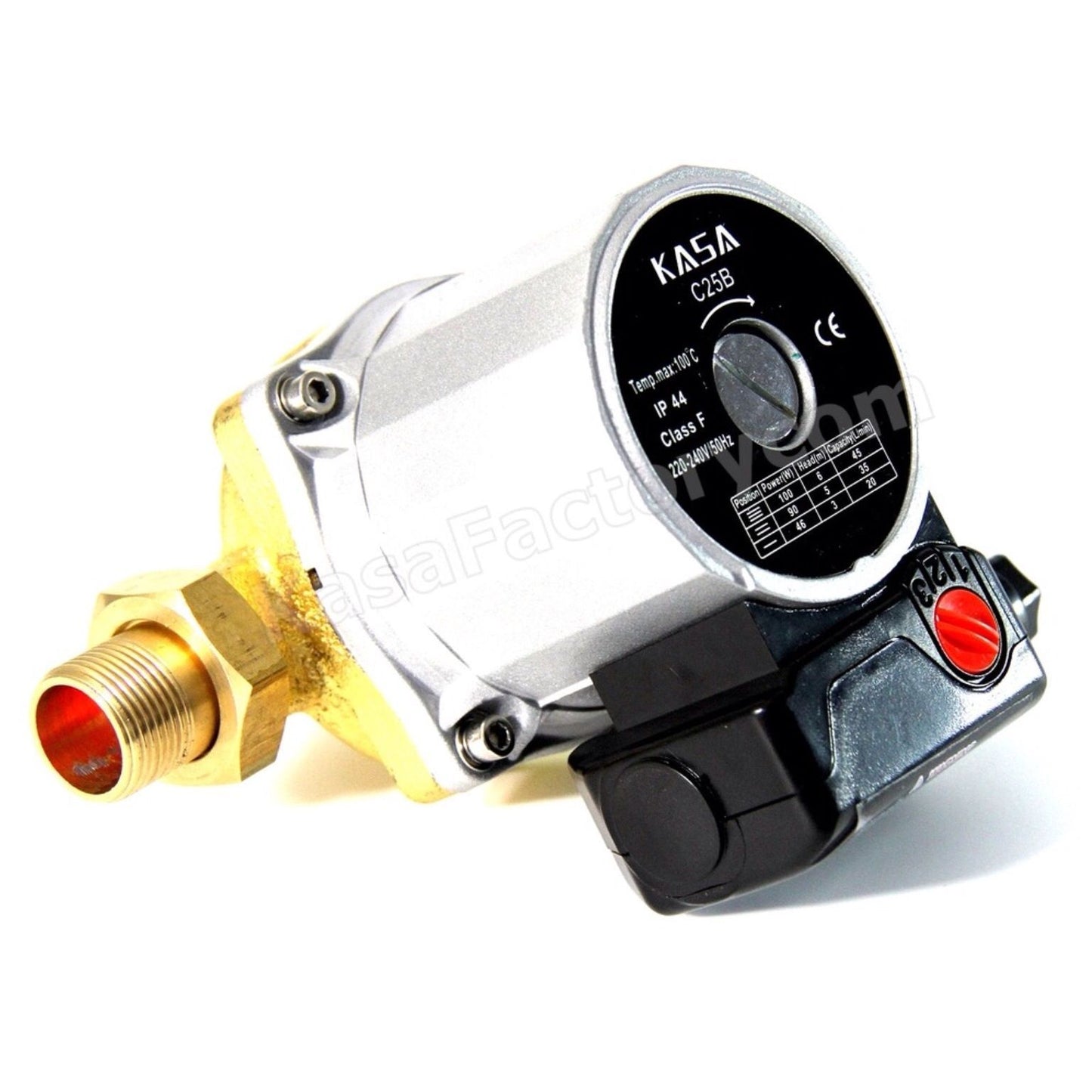 KASA Hot Water Circulation Pump 3 Speed Brass Solar Replaces Grundfos Circulating