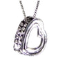 18K WHITE GOLD GF SWAROVSKI CRYSTAL LOVE HEART PENDANT NECKLACE FREE CHAIN BAG