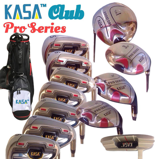 KASA PRO CLUB USA 12PC MEN'S RH GRAPHITE GOLF SET W/BAG PUTTER PREMIUM VALUE SET