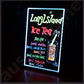 NEW 70x50CM LED WRITING BOARD NEON SIGN TRIPOD SIGNAGE FLUORESCENT LIGHT REMOTE
