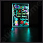 NEW 70x50CM LED WRITING BOARD NEON SIGN TRIPOD SIGNAGE FLUORESCENT LIGHT REMOTE