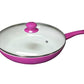Kasa Genuine Cookware Cook Food Quickly Pink Ceramic Forge Frying Pan