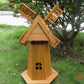 72CM OUTDOOR WOODEN WINDMILL MOVING BLADES PLANT HOLDER ORNAMENT