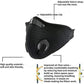KASA Reusable Face Anti Pollution Dust Mouth Mask Cover Protective Unisex Masks