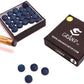 Genuine Grand Snooker Cue Tips 10mm Medium Box Of 50 Oak Pressed Leather