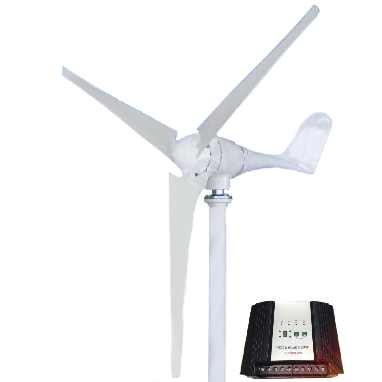 200W Wind Turbine Generator 3 Blade Digital Hybrid Wind/Solar Controller