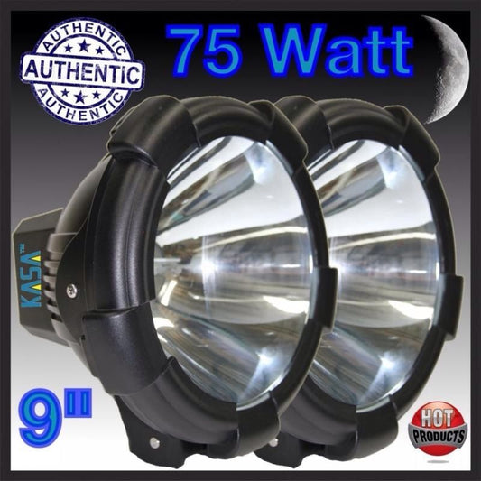 Kasa 75 Watt Spot Lights 2x9wd Tractor Series Xenon Hid 12v Ac Driving