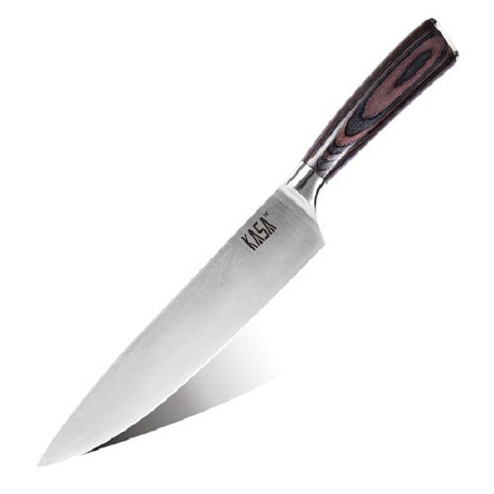 KASA Ergonomic Chef Knife Stainless Steel with Pakkawood Handle 8inch