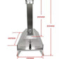 New KASA Outdoor Pizza Oven Portable BBQ Grill Wood Fired Camping Fishing Trips Stainless Steel…