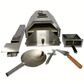 New KASA Outdoor Pizza Oven Portable BBQ Grill Wood Fired Camping Fishing Trips Stainless Steel…