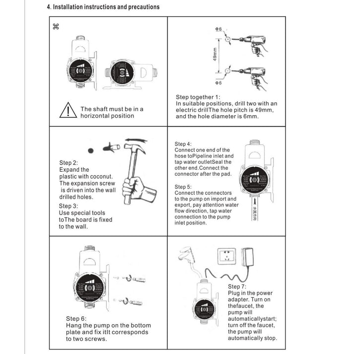 Hot water pump