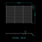 Stainless Steel BBQ Grill Grille Plate Barbecue Solid 8mm Bars 48 X 32 Cm