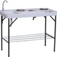 Outdoor Fishing Cooking Fillet Table Portable Camping Picnic Folding Table