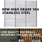 Stainless Steel BBQ Grill Grille Plate Barbecue Solid 8mm Bars 48 X 32 Cm