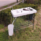 Outdoor Fishing Cooking Fillet Table Portable Camping Picnic Folding Table