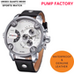 KASA Sports Watch White Unisex Quartz Weide Genuine Leather 30M Waterproof Best Gift