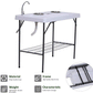 Outdoor Fishing Cooking Fillet Table Portable Camping Picnic Folding Table