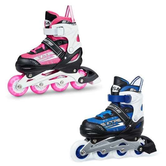 Inline Skate Roller Blades Adjustable Skating Shoes Unisex