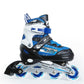 Inline Skate Roller Blades Adjustable Skating Shoes Blue M(EU 33-36)