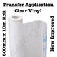 Clear Transfer Application Vinyl Film Paper Tape For Plotter Cutter 600mm x 10M