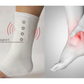 Magnetic Ankle & Heel Support Joint Recovery Sore Pain Therapy Sock Colour-White