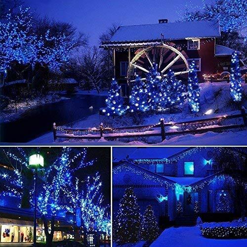 KASA Solar Fairy Lights Party Home Garden Decor Christmas String Lights Blue 100 LED